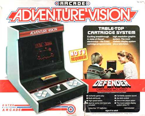 Entex Electronic Arcade AdventureVision [RN:7-9] [YR:82] [SC:US] [MC:xx]